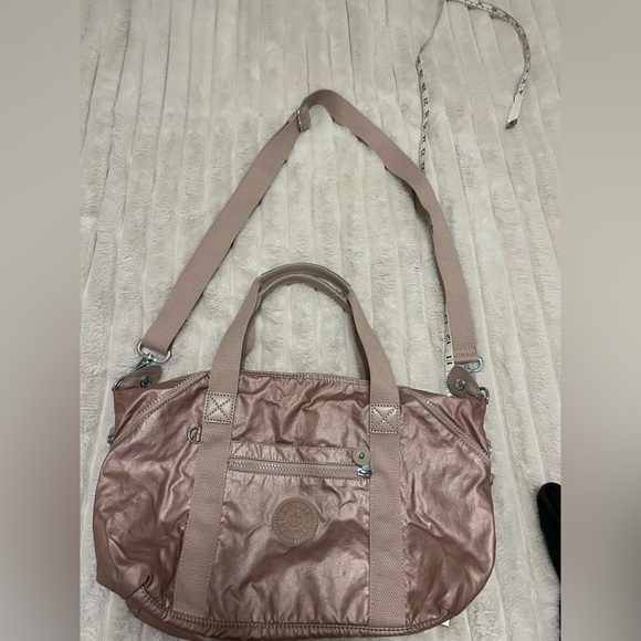 Kipling Art Mini handbag in a metallic rose - Picture 14 of 16